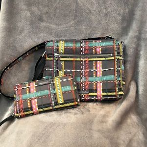 Vera Bradley crossbody purse & wristlet